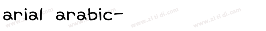 arial arabic字体转换